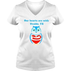 VLadies owl our hearts are with Uvalde Texas shirt