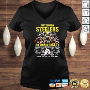 VLadies pittsburgh Steelers 88th Anniversary 1933 2022 players signature shirt