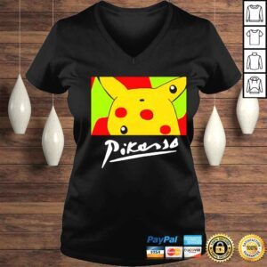 VLadies pokemon Pikachu Pikasso shirt