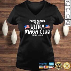 VLadies proud member of the ultra maga club shirt