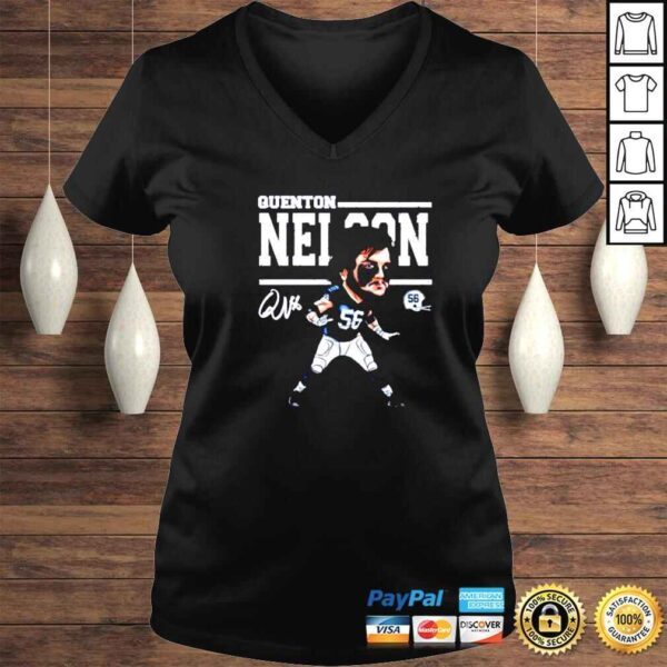 quenton Nelson Cartoon 56 rugby signature shirt - Image 2