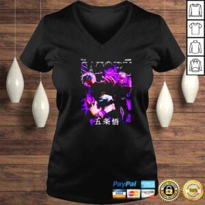 VLadies satoru Gojo Anime lightning shirt