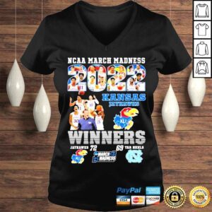 VLadies shirt Ncaa March Madness 2022 Kansas Jayhawks winner shirt