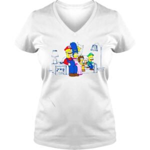 VLadies simpsons the plumbers shirt