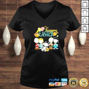 VLadies snoopy and Charlie Brown Happy Easter shirt