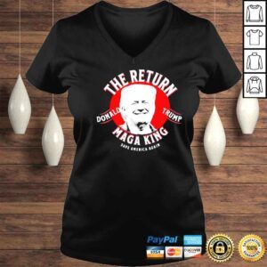 VLadies the return great king Trump ultra maga king great maga king shirt