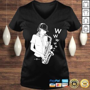 VLadies the sax lady frankie x rotowear merch shirt