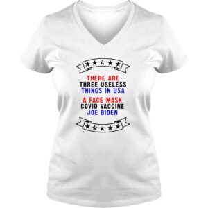 VLadies there are three useless things in USA stars logo shirt