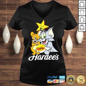 VLadies tom and jerry hardees logo shirt 1