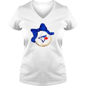 VLadies toronto blue Jays tiny turnip infant baseball bow cute shirt