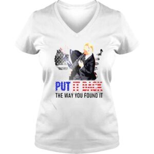 VLadies trump slapped Biden put it back the way you found it shirt