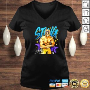 VLadies wWE Sting Old School star signature shirt