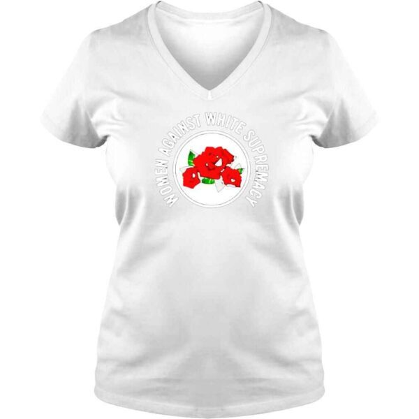 women Against white supremagy flower vintage shirt - Image 2