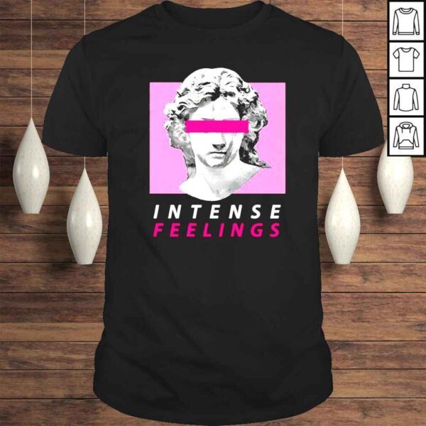 Vaporwave Aesthetic Intense Feelings Statue shirt