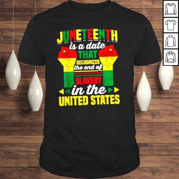 What is Juneteenth is a date that recognizes the end of slavery in the United States TShirt