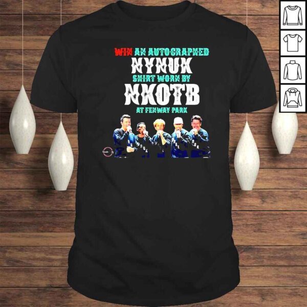 Win an automatic cargraphed nynux shirt worn by NKOTB shirt