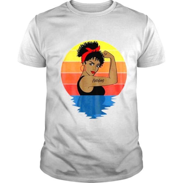 Womens Curly Black Afro African American Shirt