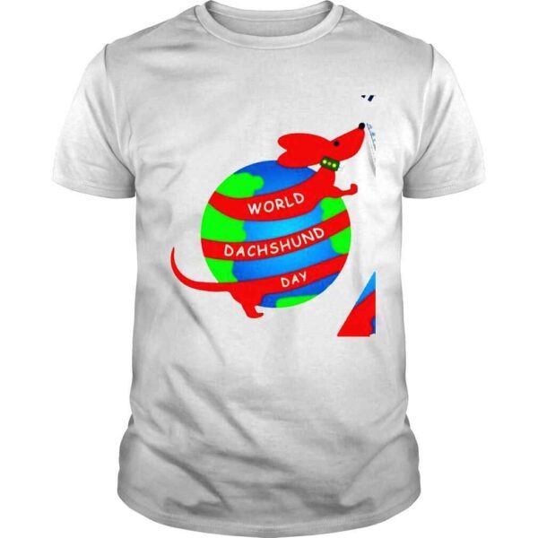 World Dachshund Day with Earth shirt