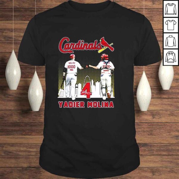 Yadier Molina St Louis Cardinals 1000 Rbis And 2000 Games Signatures shirt