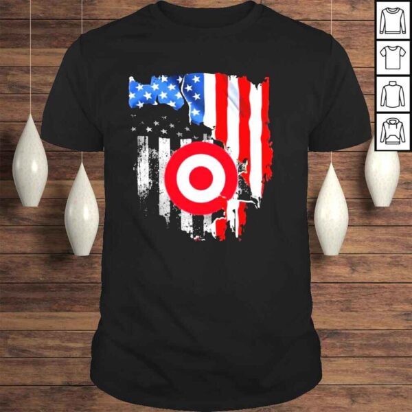 blood inside me american flag and target logo shirt