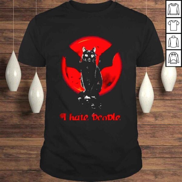 cat I hate people shirt