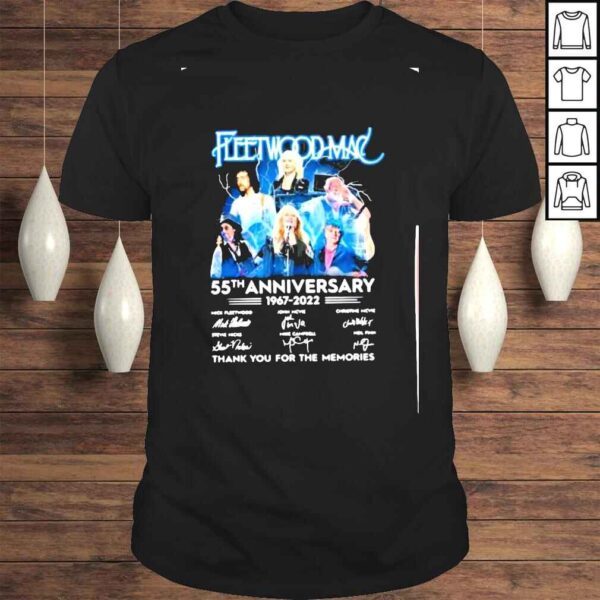 fleetwood mac 55th anniversary 19672022 thank you for the memories signatures shirt