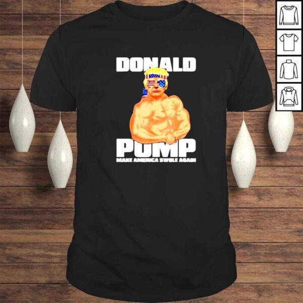 funny Donald Trump gym make America swole again shirt