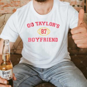 go taylors boyfriend travis kelce 87 t-shirt