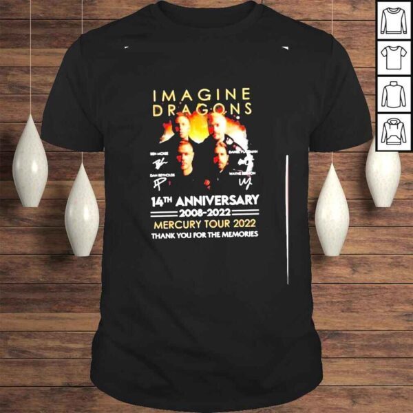 imagine Dragons 14th Anniversary 20082022 thank you for the memories Shirt