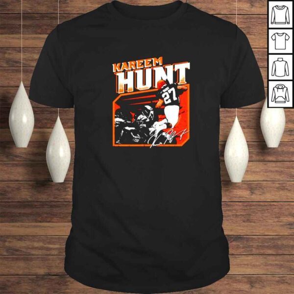 kareem Hunt Touchdown Hurdle 27 rugby signature shirt