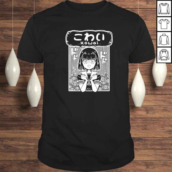 kowai Japanese horror scary anime shirt