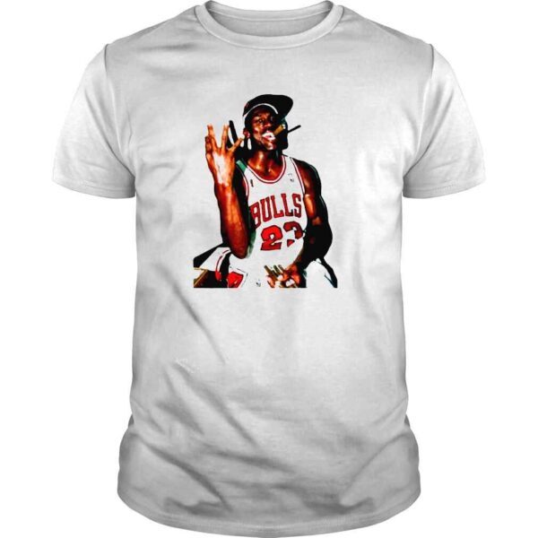 mICHAEL JORDAN smoke basketball legend shirt