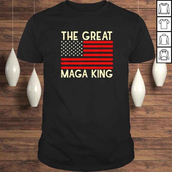 maga king the great king ultra maga republican vintage flag shirt