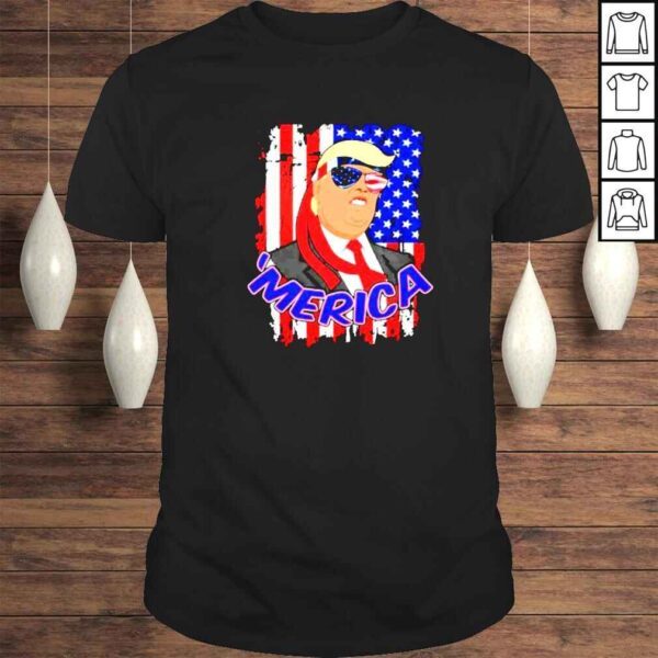 merica Donald Trump America flag shirt