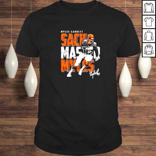 myles Garrett Sack Master Myles rugby signature shirt