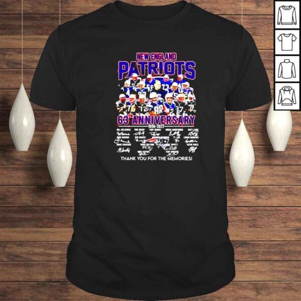 new England Patriots 63th Anniversary 1959 2022 players signature shirt