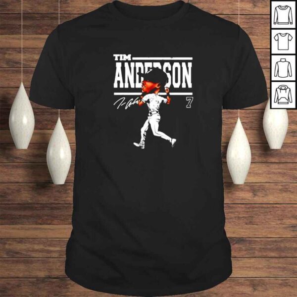 tim Anderson Cartoon 7 baseball signature shirt