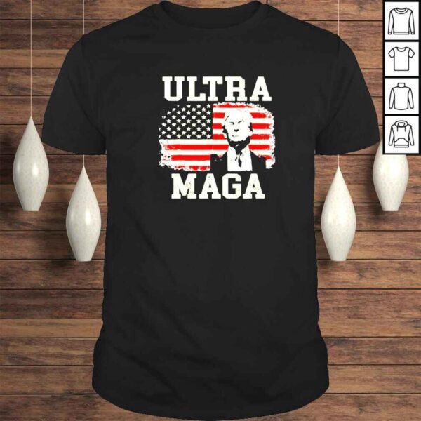 ultra MAGA Trump American flag vintage shirt