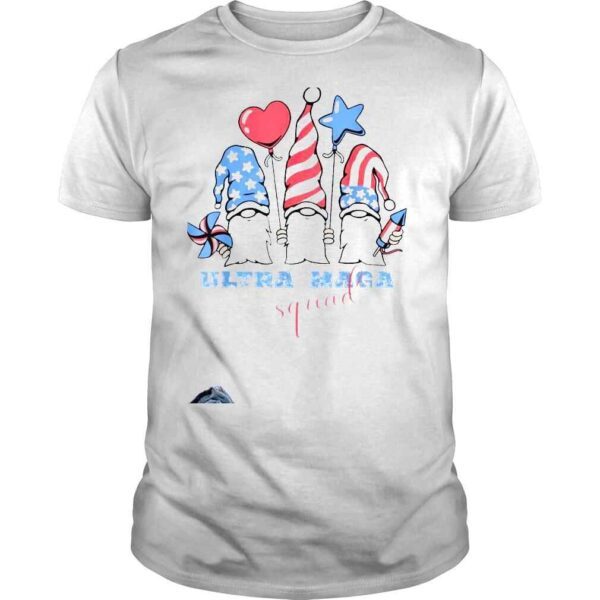 ultra mega squad gnomes usa flag support Trump the maga king shirt