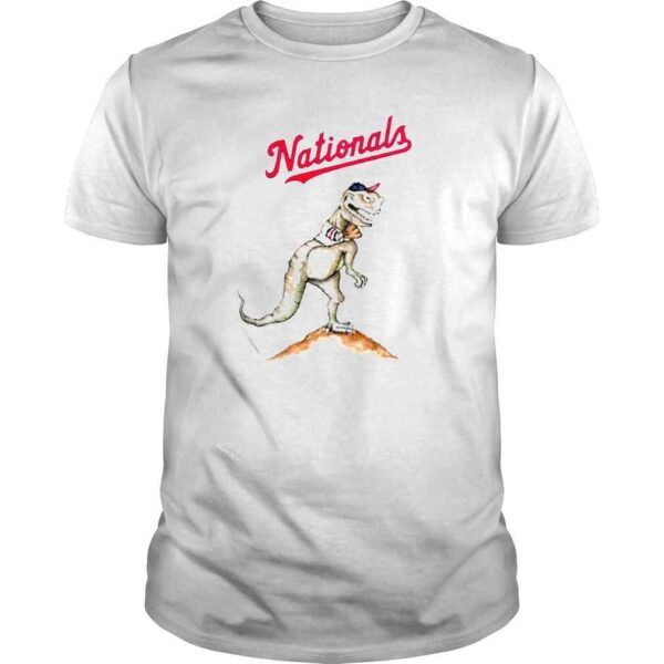 washington Nationals tiny turnip toddler TT Rex cartoon baseball shirt