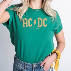 AC DC 50 Years Logo Women's Shirt