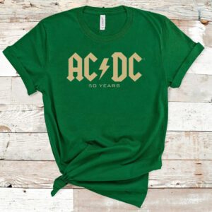 AC DC 50 Years Logo Women's Shirts