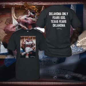 Danny Stutsman 28 Sooners Oklahoma Only Fears God Texas Fears Oklahoma Shirts