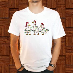 Goose Christmas Lights Farm Lover Shirt