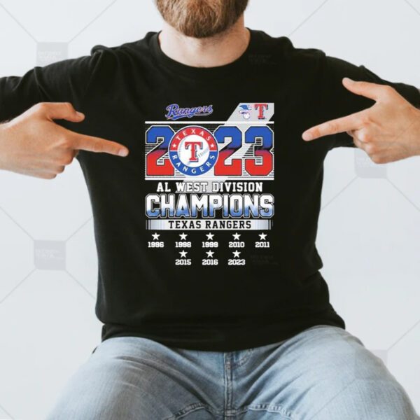 Texas rangers al west champs 2023 T-Shirt