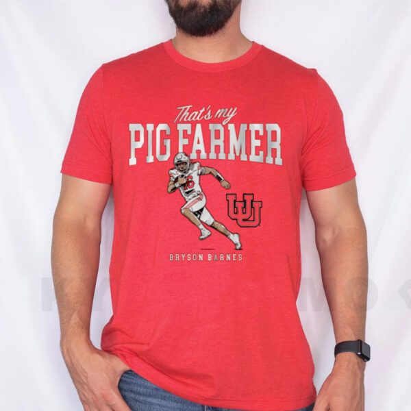 Utah Football Bryson Barnes That's My Pig Farmer TShirt