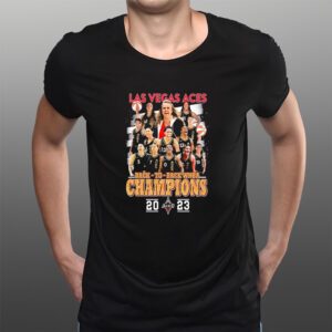 Vintage 2023 WNBA Back 2 Back Las Vegas Aces Champions 2022-2023 T-Shirtt