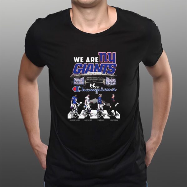 We Are New York Giants The Champion Abbey Road Signatures T-Shirts