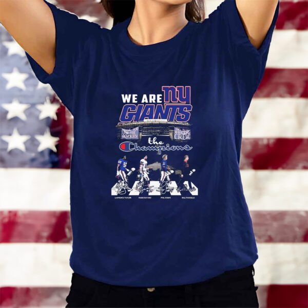 We Are New York Giants The Champion Abbey Road Signatures T-Shirtt