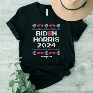 Biden Harris Cross Stitch Navy Long Sleeve Shirt